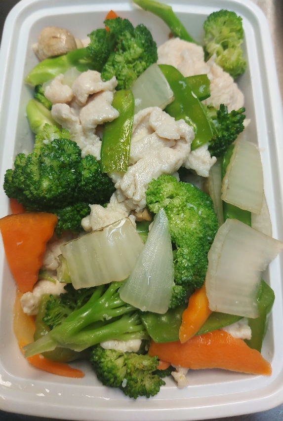 steam-chicken-vegetables-reunion-chinese-restaurant